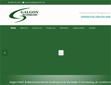 Tablet Screenshot of galgonhvac.com